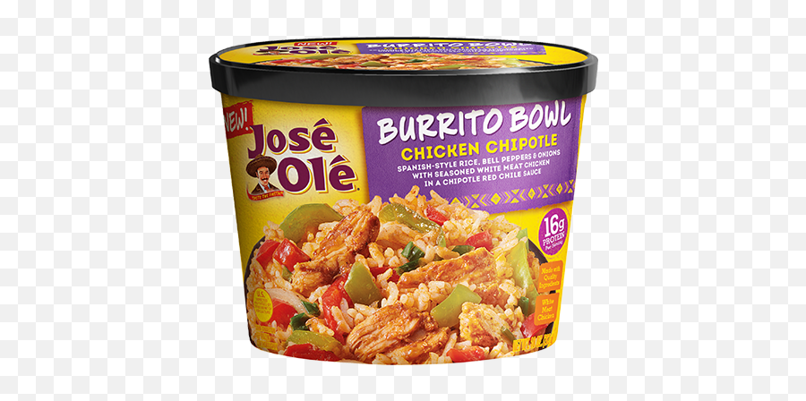 Chicken Chipotle Burrito Bowl José Olé - Jose Ole Chicken Fajita Burrito Bowl Png,Chipotle Png