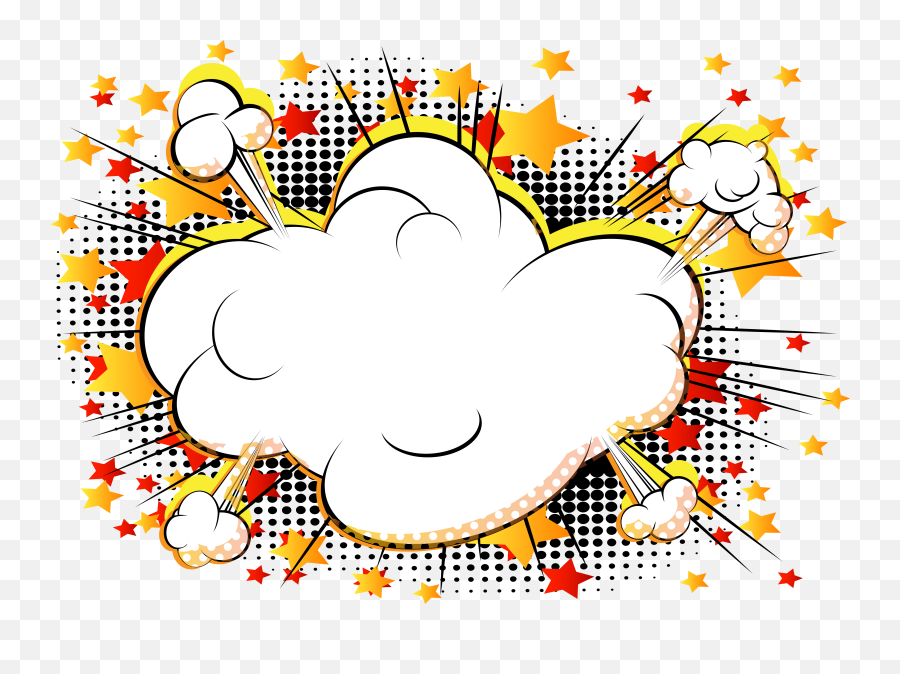 Clouds Clipart Explosion Transparent Free - Explosion Comic Cloud Png,Explosion Gif Png