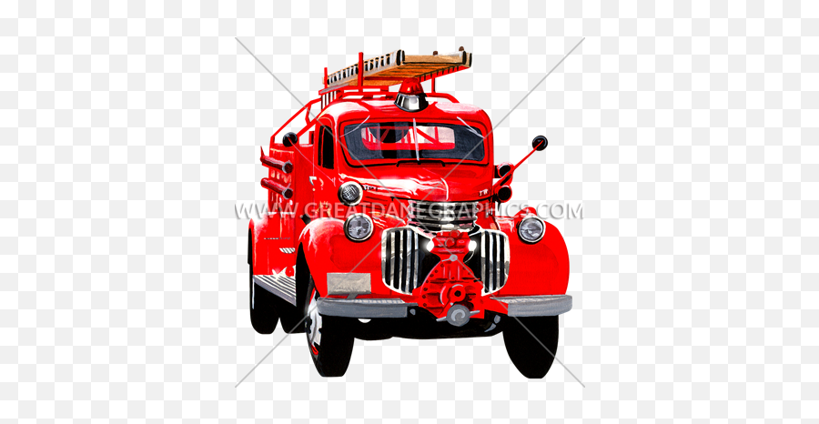 Antique Fire Truck Production Ready Artwork For T - Shirt Car Png,Red Truck Png