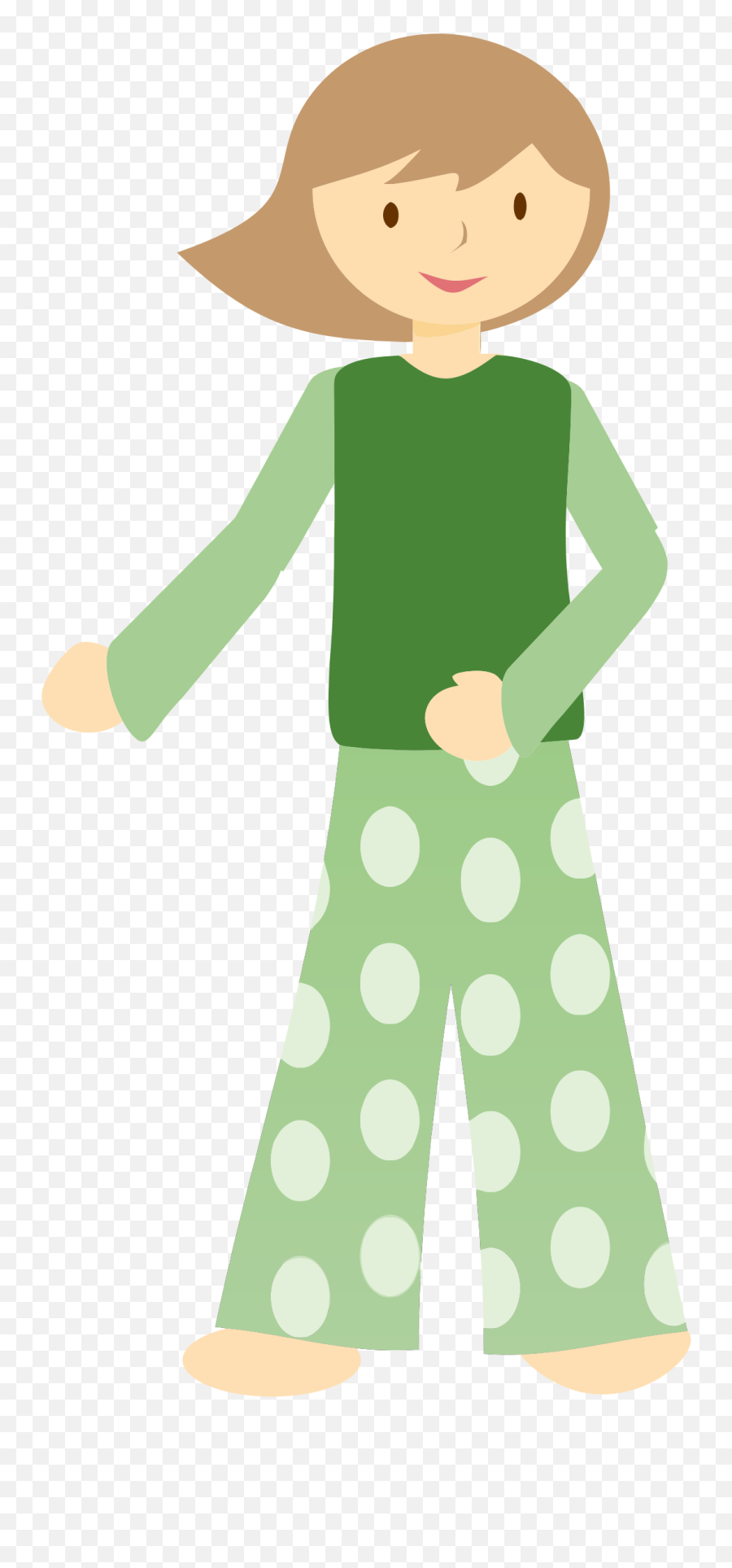 Clothes Clipart Pajamas - Girl In Clipart Png,Pajamas Png