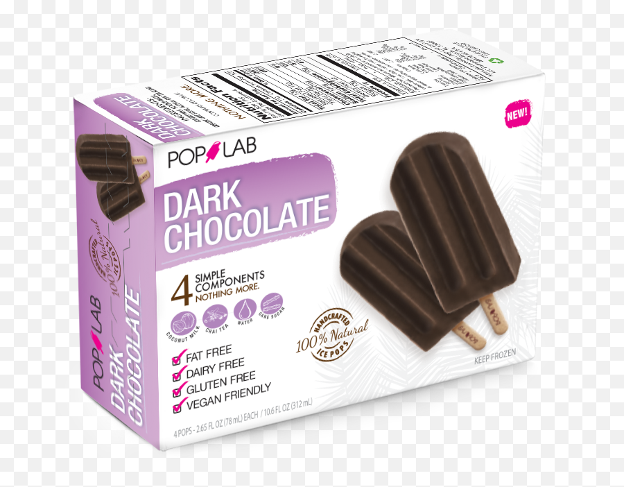 Pop Lab Custom Popsicles Private Label Miami - Dark Chocolate Ice Pop Png,Popsicles Png