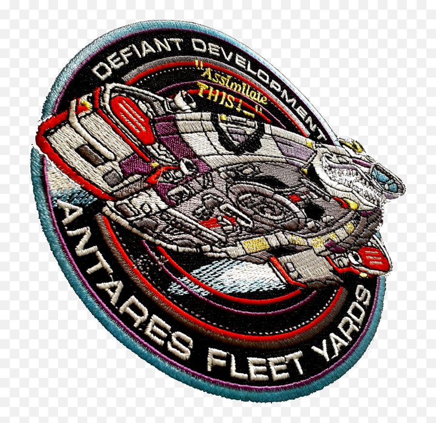 Defiant Antares Fleet Yards Uniform Patch - Deep Space Nine Defiant Development Yards Transparent Logo Png,United Federation Of Planets Logo