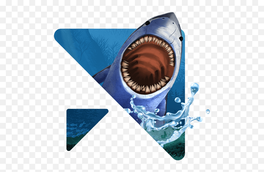 Hungry Shark - Great White Shark Png,Shark Icon