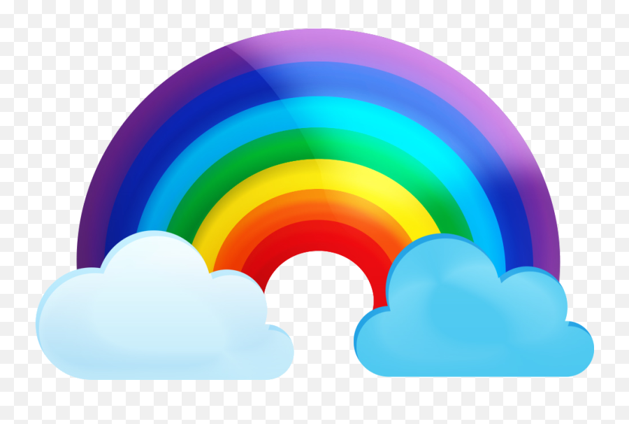 View File - Rainbow With Two Clouds Png,Rainbow Facebook Icon