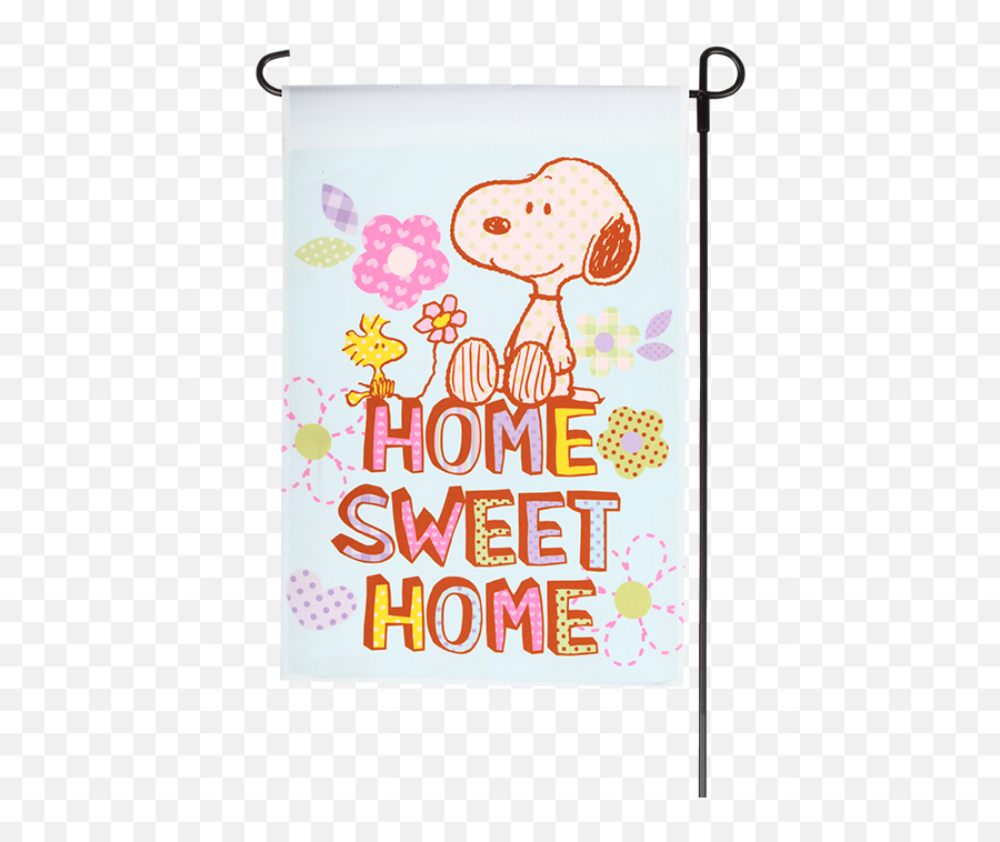 Download Spring Peanuts Home Sweet Garden Flag - Home Dot Png,Snoopy Buddy Icon