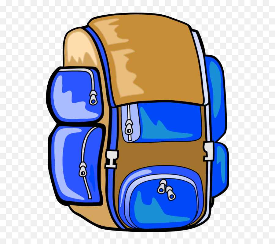 School Backpack Clipart Image - Hiking Backpack Clip Art Png,Backpack Clipart Png