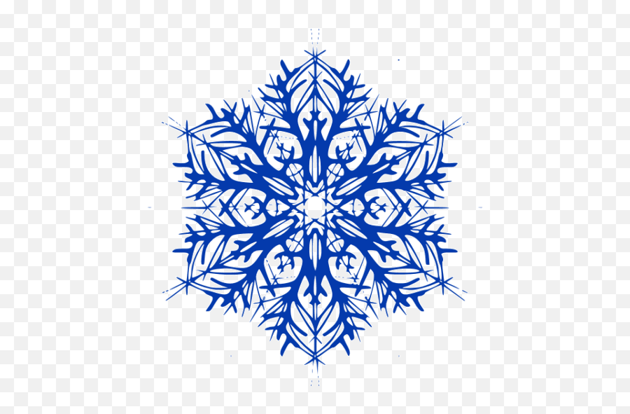Royal Azure Blue Snowflake 22 Icon - Free Royal Azure Blue Decorative Png,Snowflake Icon Free