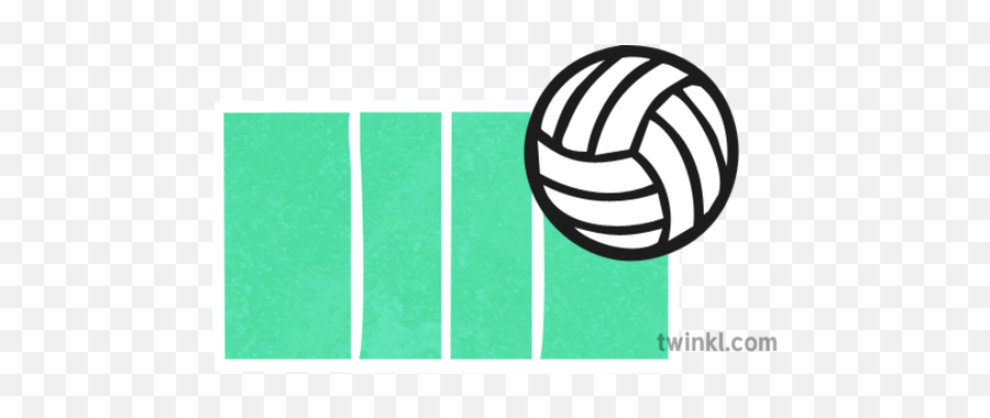 Volleyball Court Map Icon Illustration - Twinkl For Volleyball Png,Volleyball Icon Png
