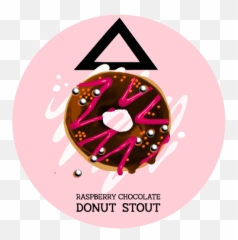 Raspberry Chocolate Donut Stout - Wild Card Brewery png