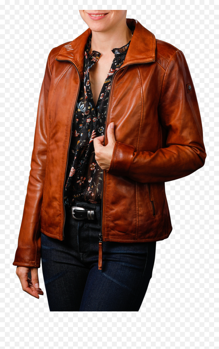 Milestone Phoebe Jacket Camel - Milestone Leather Woman Jacket Png,Womens Icon Textile Jacket