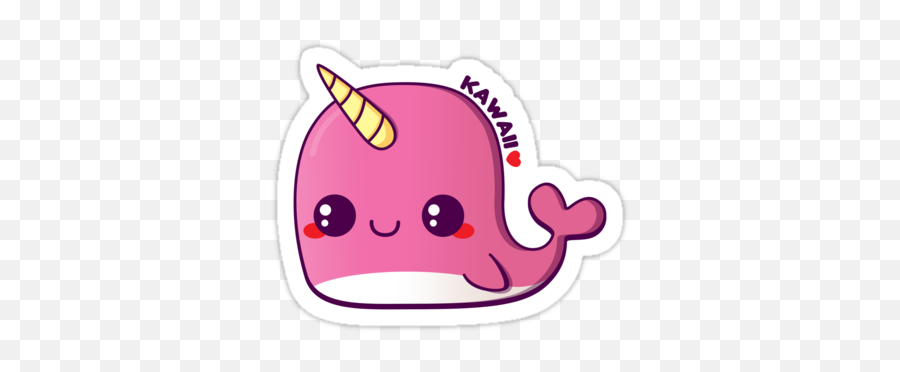 Narwhal Art Kawaii Cute Drawings - Dibujos Kawaii De Ballenas Png,Narwhal Icon