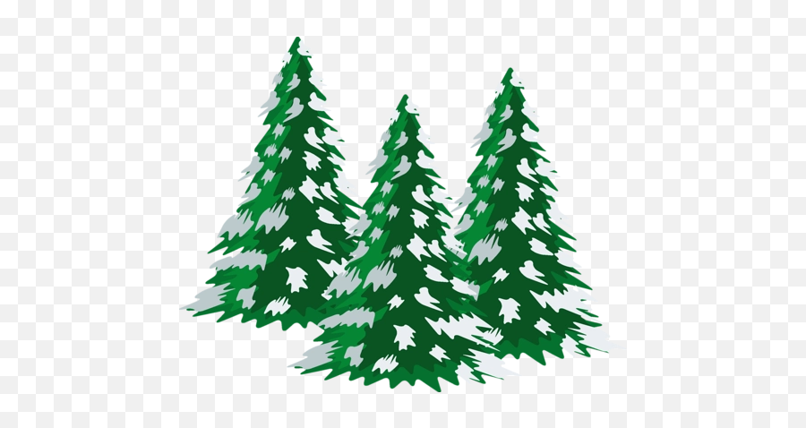 Snowy Trees Png Clipart - Trees With Snow Clipart,Snowy Trees Png