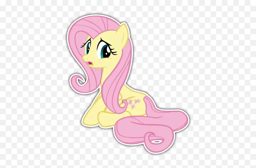 Fluttershyu201d Stickers Set For Telegram - Fictional Character Png,Fluttershy Icon