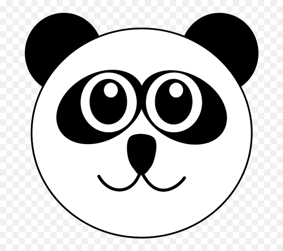 Panda Head Cute - Free Vector Graphic On Pixabay Panda Head Clipart Png,Cute Panda Png