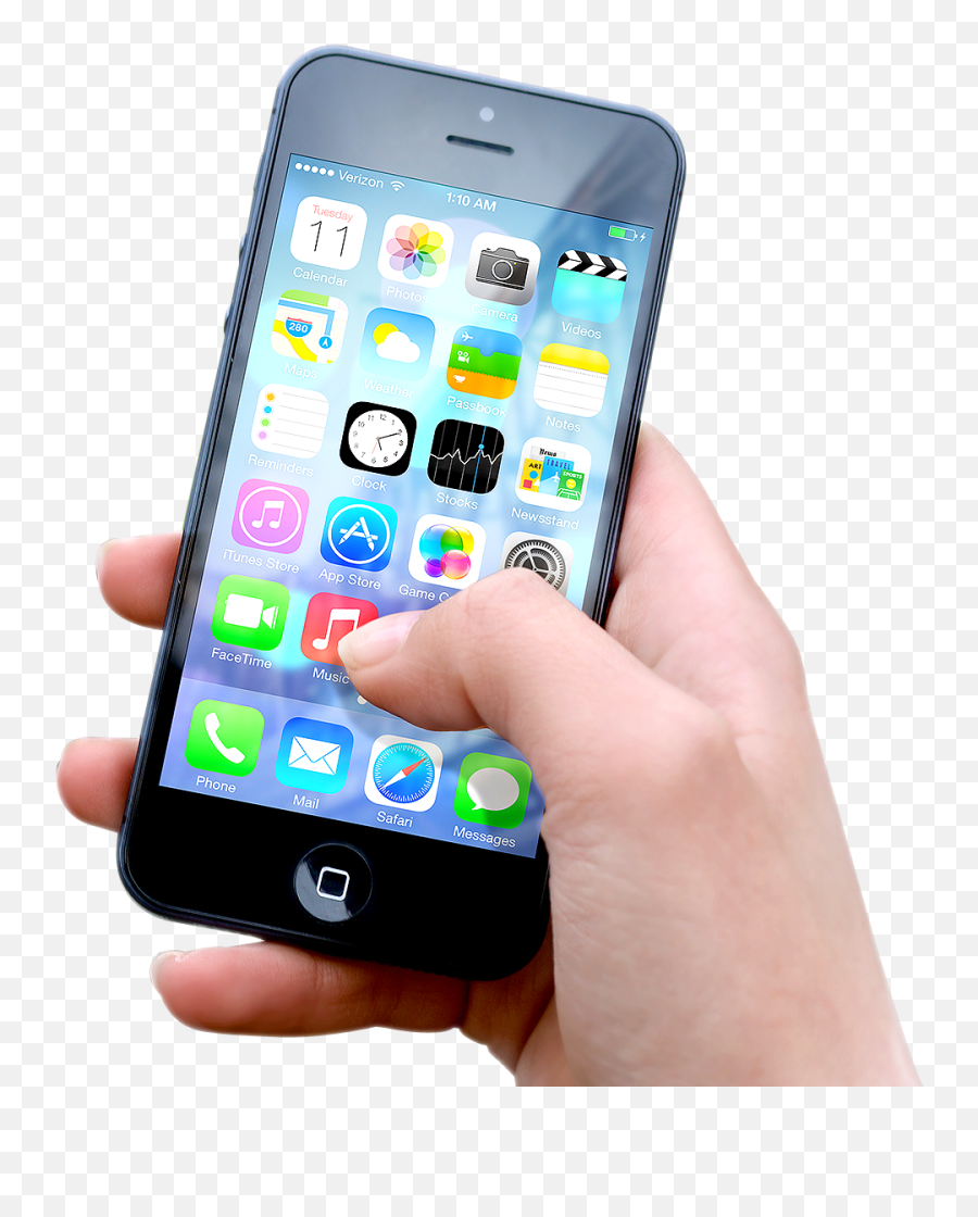 Hand - Holdingappleiphonepngimage The Big Phone Store Hand Iphone 10 Png,Hand Holding Png
