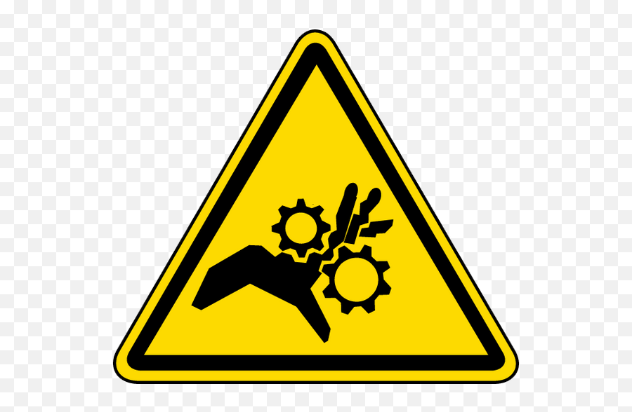 Pinch Point Hazard Label Iso - Warning Hazard Png,Iso Icon