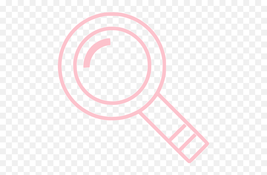 Pink Magnifying Glass 2 Icon - Free Pink Magnifying Glass Icons Transparent Magnifying Glass Icon White Png,Color Icon Blush