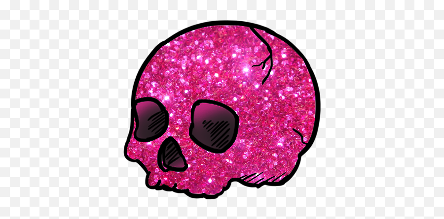 Download Hd Transparent Pink Glitter Skull - Bokeh Png,Bokeh Transparent