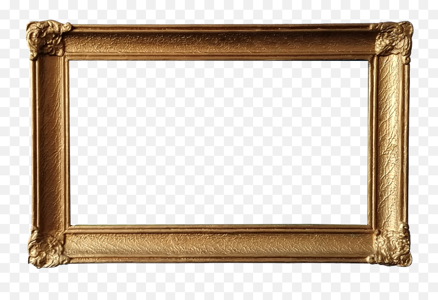 Gold Picture Frame Png Transparent Onlygfxcom - Marcos De Madera Antiguos,Gold Frame Transparent