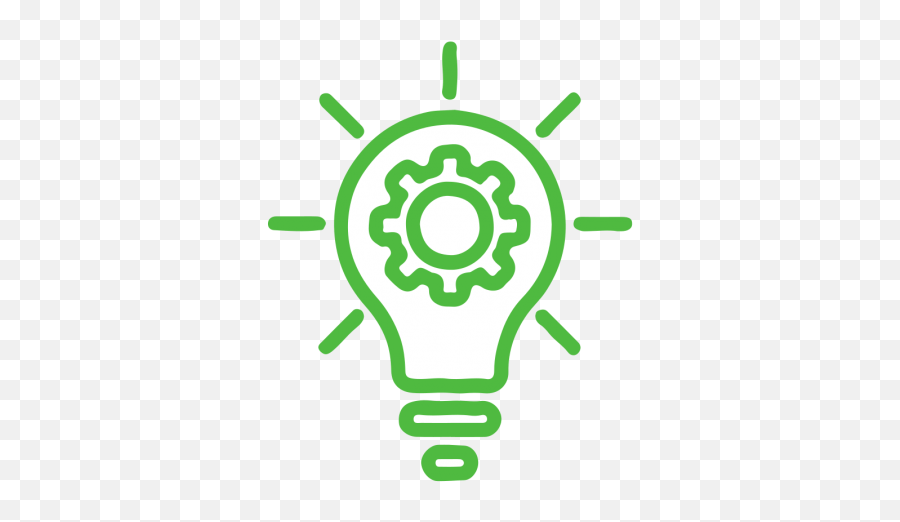 About Us U2013 Verde - Clip Art Brain Light Bulb Png,Engrenagem Icon