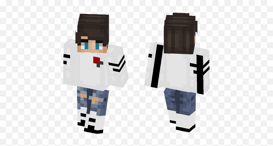 Download White Version Of My Skin Minecraft For Free - Baseball Tee Minecraft Skin Png,Minecraft Characters Png