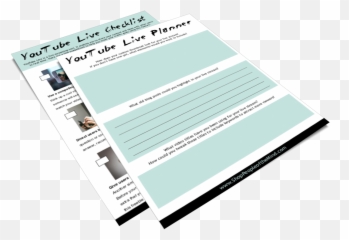 Youtube Live Planner U0026 Checklist Png