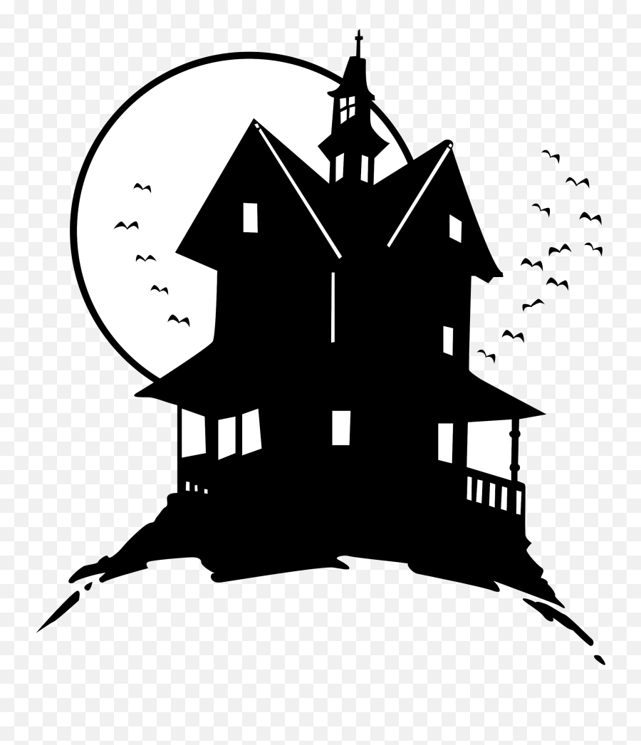 Library Download House - Haunted House Clip Art Png,Hill Png