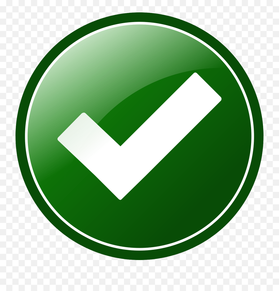 Png File - Green Tick Button,Ok Png