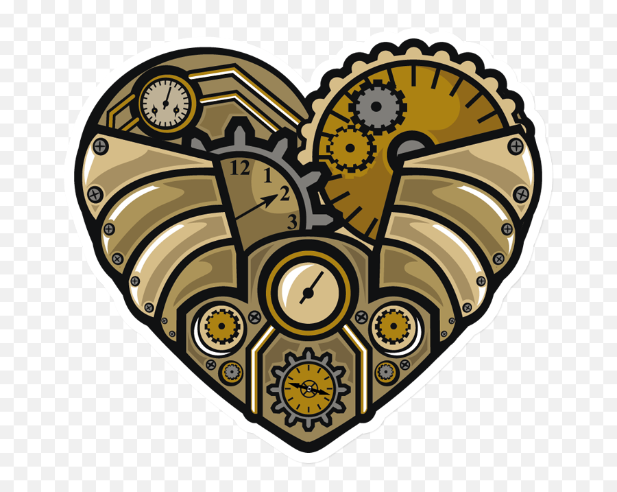 Heart Sticker Png - Sticker That Kick Ass Steampunk Heart Steampunk Heart Png,Ass Png
