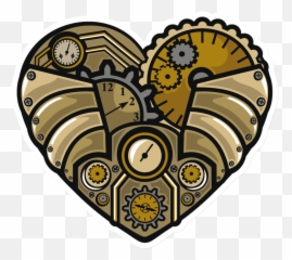 Heart Sticker Png - Sticker That Kick Ass Steampunk Heart Steampunk Heart Png,Ass Png