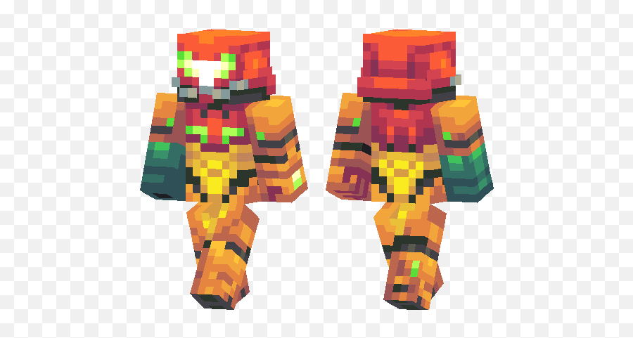 Samus Aran Minecraft Pe Skins - Illustration Png,Samus Aran Png