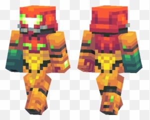 Samus Aran Minecraft Pe Skins - Illustration png