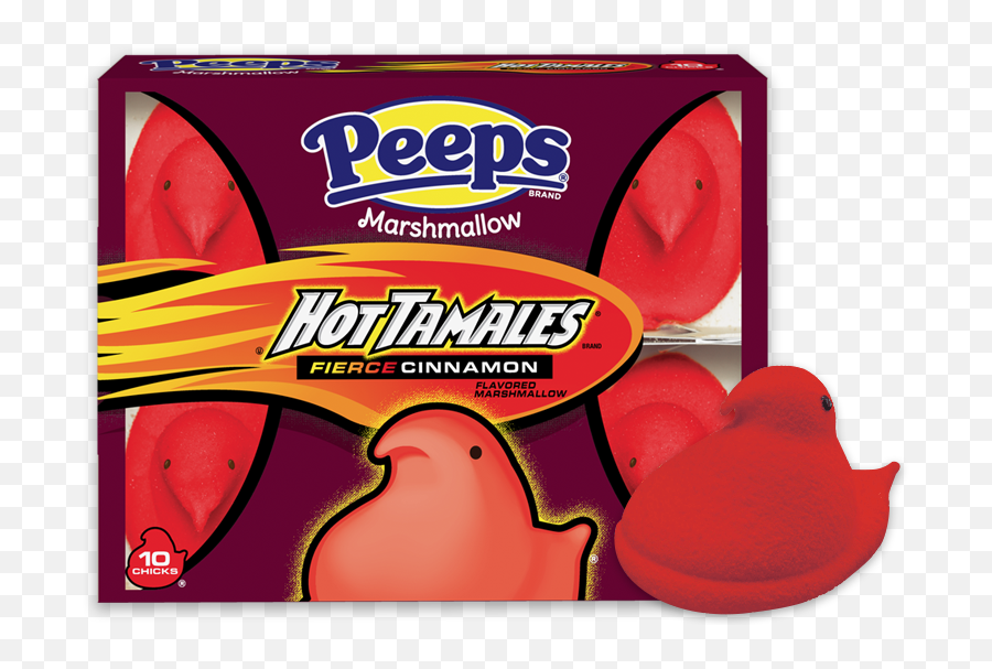 Hot Tamales Fierce Cinnamon Flavored Marshmallow Chicks - Hot Tamale Peeps Png,Peeps Png