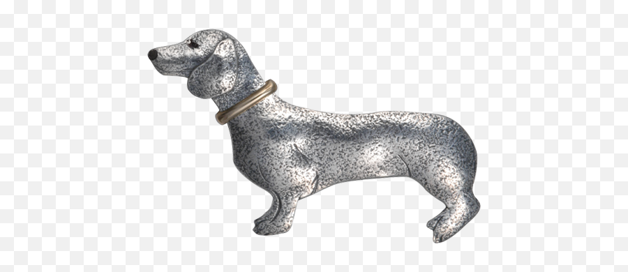 Dachshund W Collar Pin - Lg U2014 Courtney Design Png,Dachshund Png