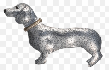 Dachshund W Collar Pin - Lg U2014 Courtney Design Png,Dachshund Png