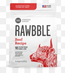 Rawbble Freeze Dried Food Beef Recipe Petagon - Rawbble Beef Freeze Dried Png,Freeze Png