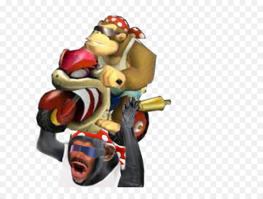 Eussou Singe Funky Kong Donkey Dk Mario - Funky Kong Mario Kart Wii Png,Funky Kong Png