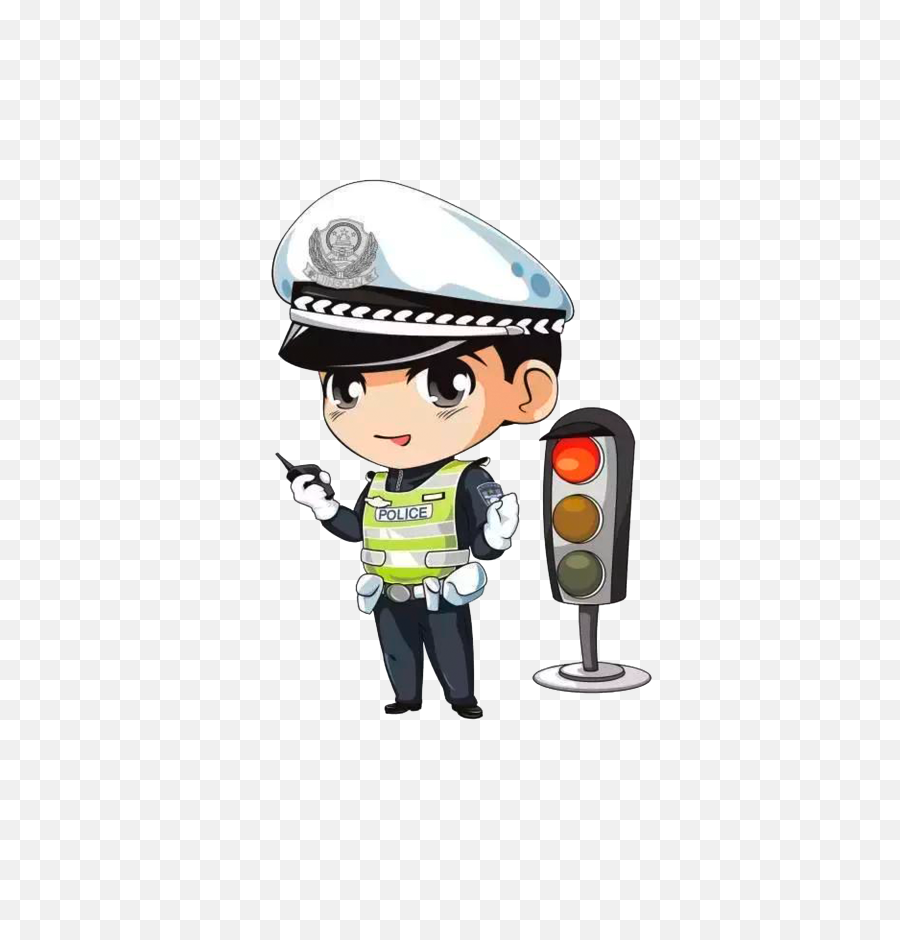 Police Officer Cartoon Traffic - Cartoon Traffic Police Clipart Png,Cop Png