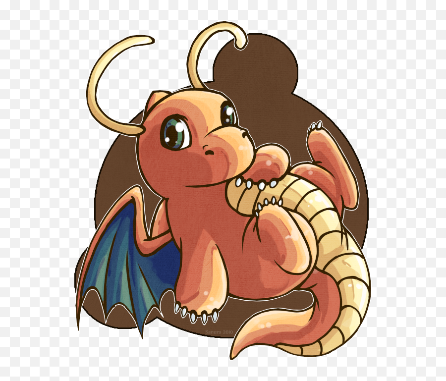 Xmas Gift A Chibi Dragonite By Fox Song - Dragonite Png,Dragonite Png