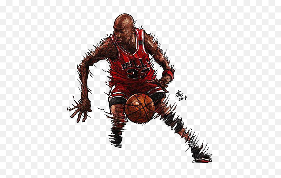 Basketball Player Png Download - Michael Jordan Illustration,Chicago Bulls Png