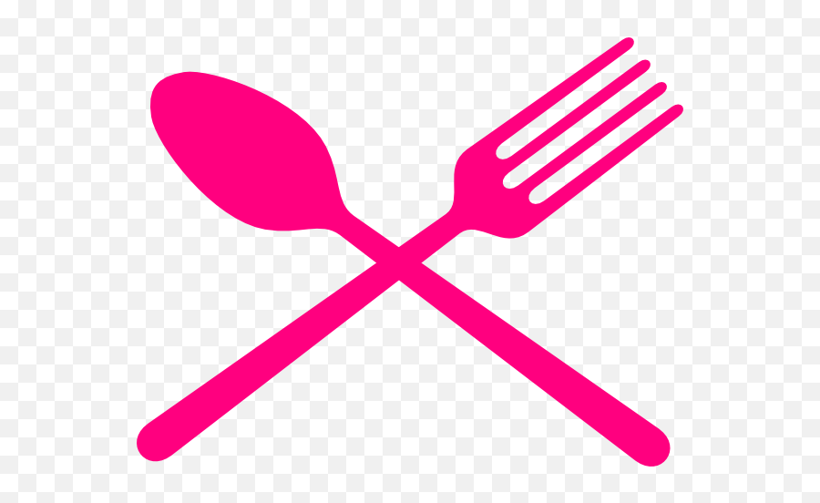 Fork And Spoon Cross Clip Art - Vector Clip Art Colorful Spoon And Fork Clipart Png,Fork Knife Png