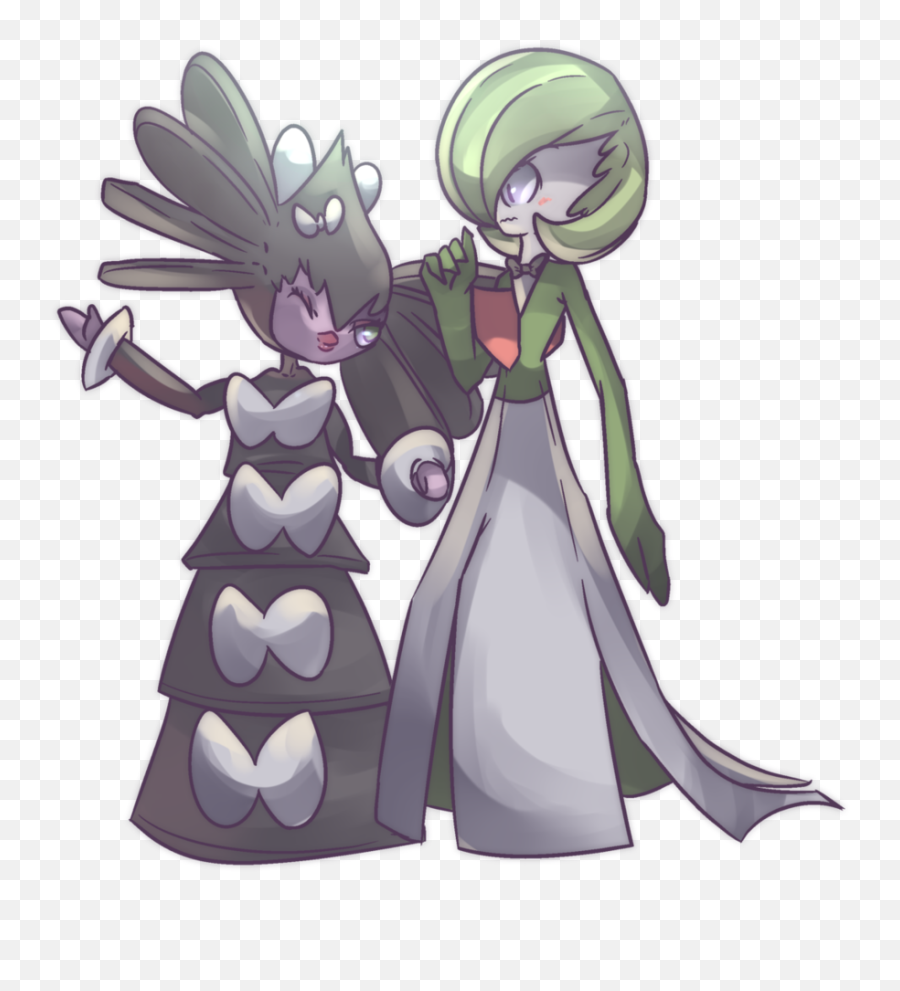 Pokemon Gothitelle And Gardevoir - Gardevoir And Gothitelle Png,Gardevoir Png