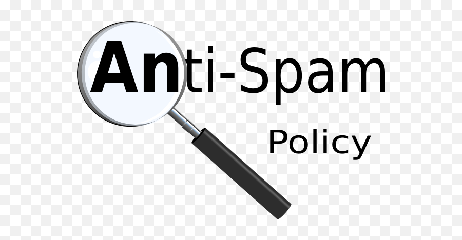 Anti - Spam With Magnifying Glass Clip Art At Clkercom Anti Spam Policy Png,Spam Png
