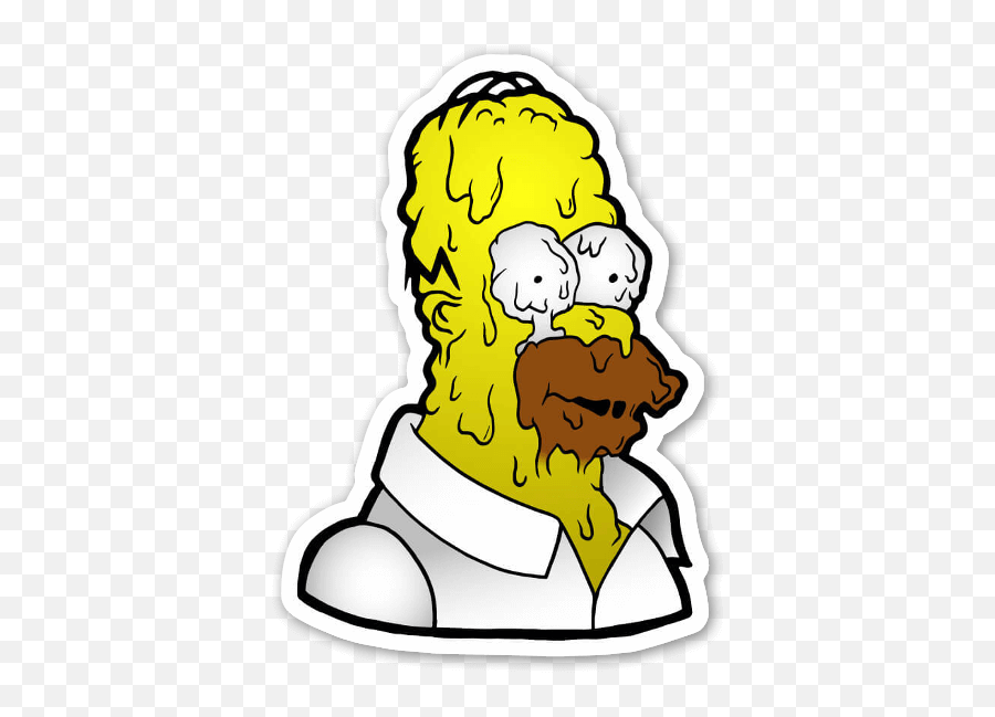 Melty Homer Simpson - Stickerapp Simpsonstickers Png,Homer Png