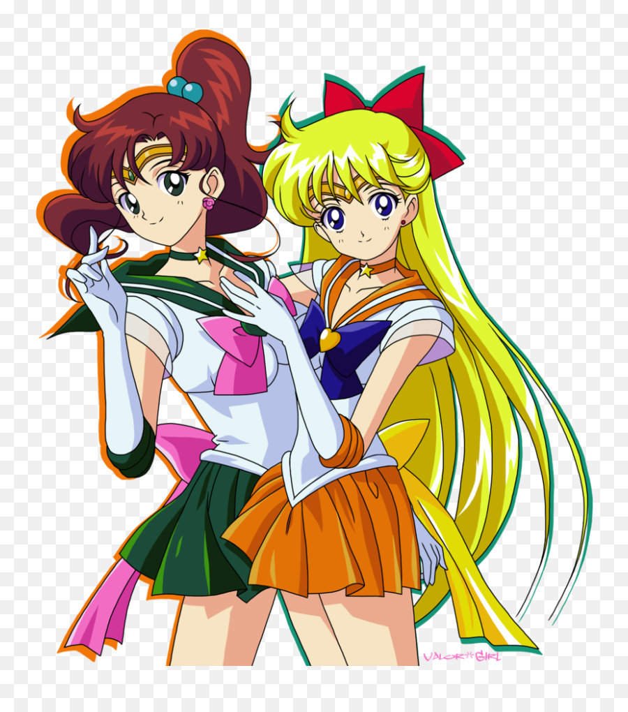 Sailor Jupiter And Venus By - Sailor Jupiter And Sailor Venus Png,Sailor Venus Png