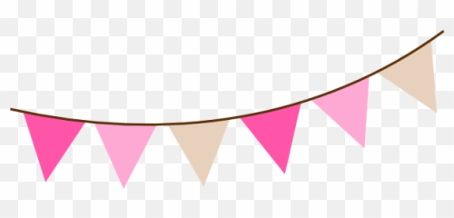 Library Of Pink And Gold Flag Banner Jpg Freeuse Png - Pink Flag Banner