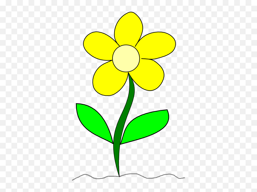 Yellow Flower Clip Art - Clipart Best Flowers With Stem Clipart Png,Green And Yellow Flower Logo