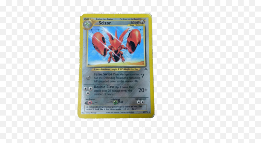 Pokemon Neo Discovery 1st Edition Rare - Best Pokemon Card Png,Scizor Png