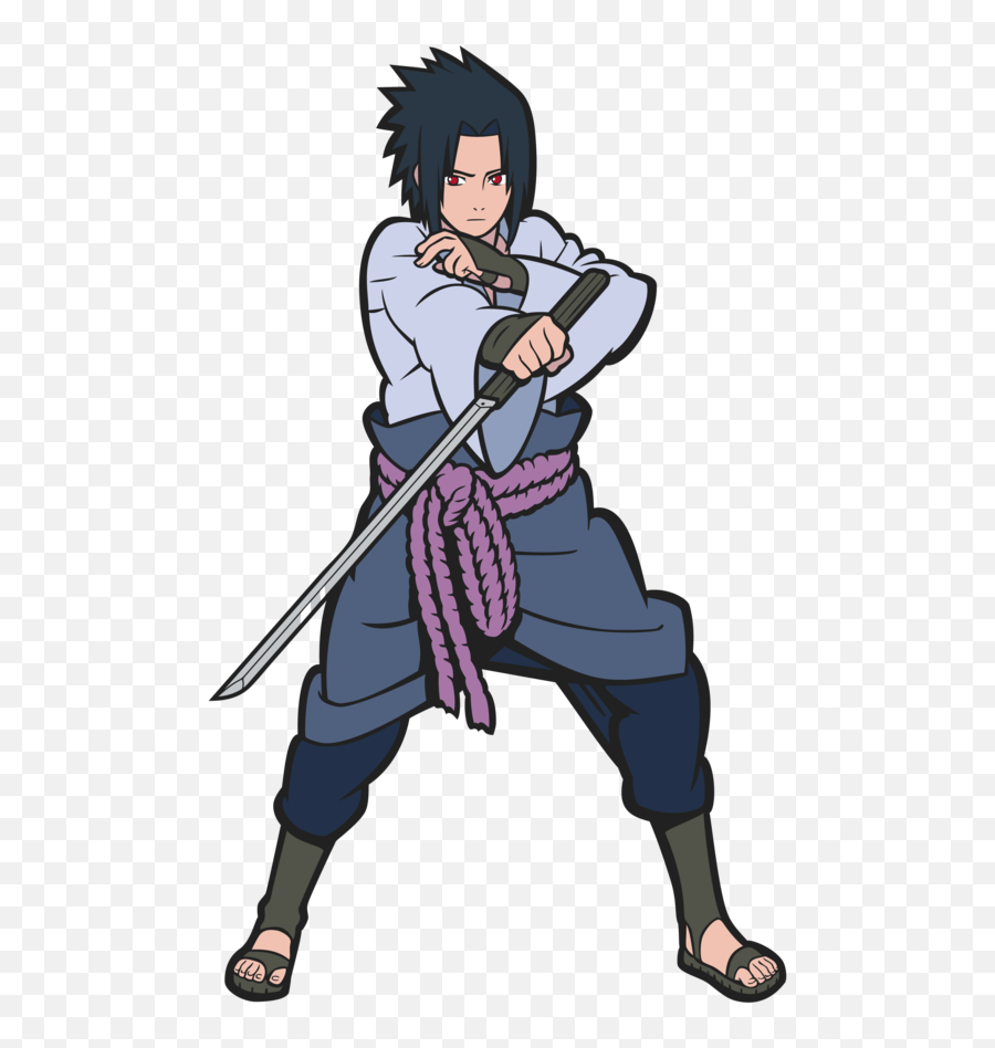 Naruto Shippuden Sasuke Figpin - Sasuke Figpin Png,Naruto Hair Png