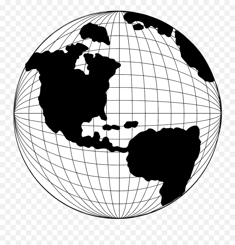 Globe Clipart Map Pencil And In Color - Globe Line Art Globe Illustration With Lines Png,World Map Png Transparent Background